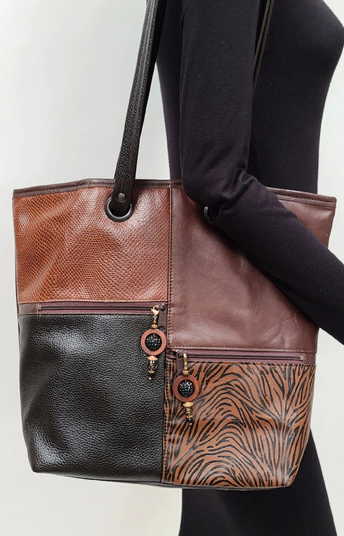 Black Brown Skins Bag Pack