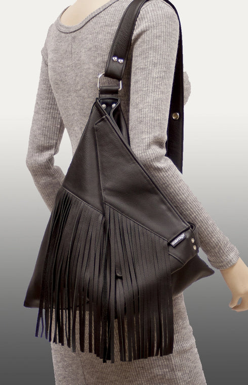 Black Leather Fringe