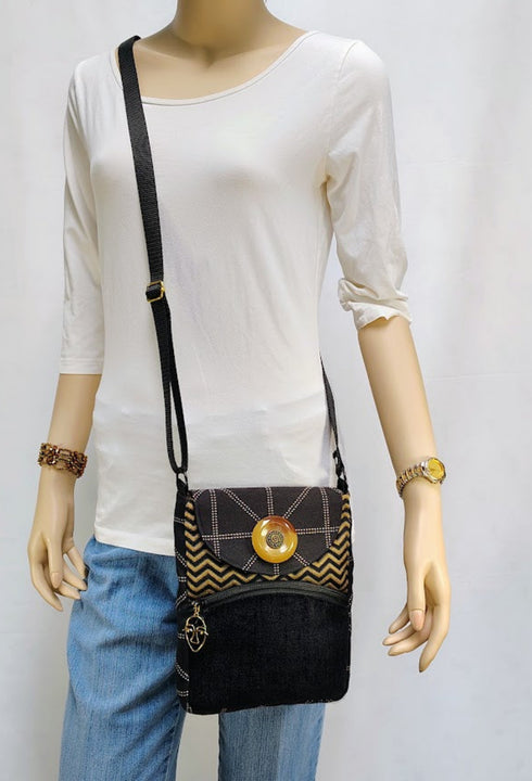 Black Geo Pouch
