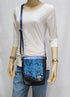 Navy iridescent Pouch
