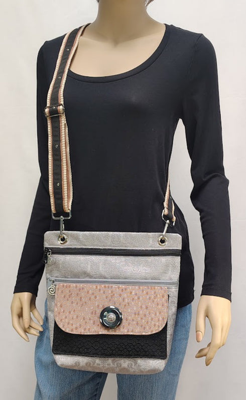 Silver Cross Body Purse