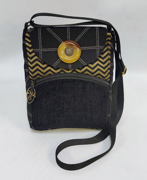 Black Geo Pouch