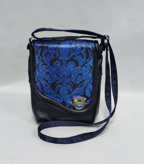 Navy iridescent Pouch