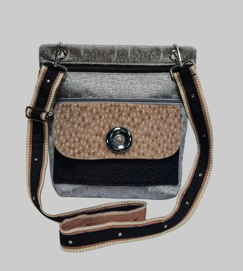 Silver Cross Body Purse
