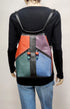 Multi-color Leather Metro Bagpack