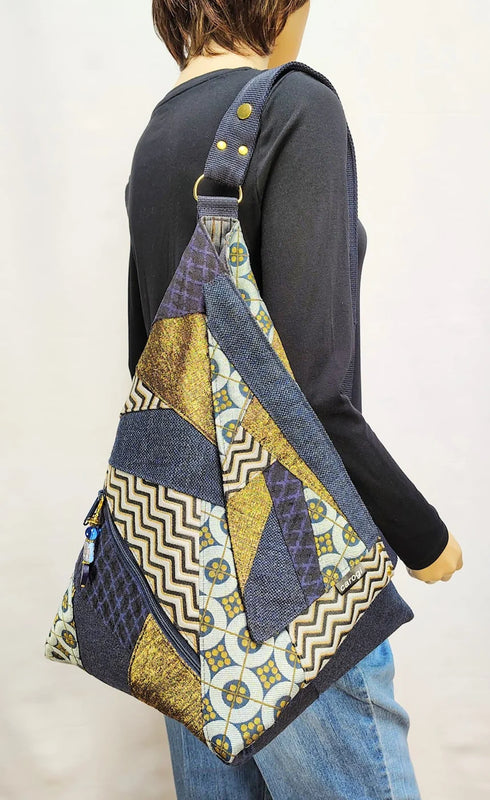 Navy Shimmer Art Carogi