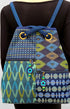 Teal Blue Patterns Bag Pack